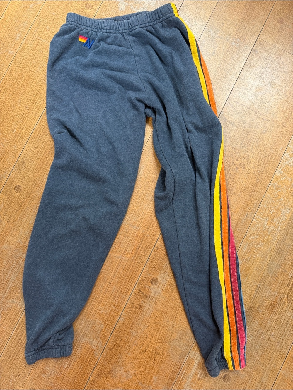 Aviator Nation XS Rainbow-Trim Joggers